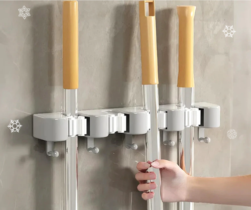 Wall-Mounted Mop & Broom Holder