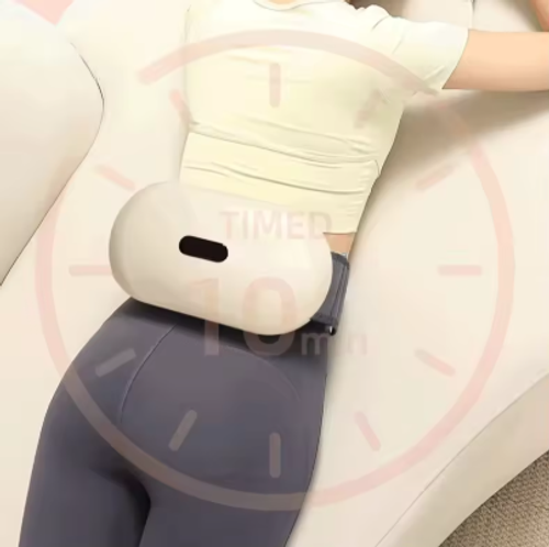 Heating Electric Vibration 12V 24W Body Slimming Belt Waist Kneading Stone Needle Automatic Jade Roller Abdominal Massager