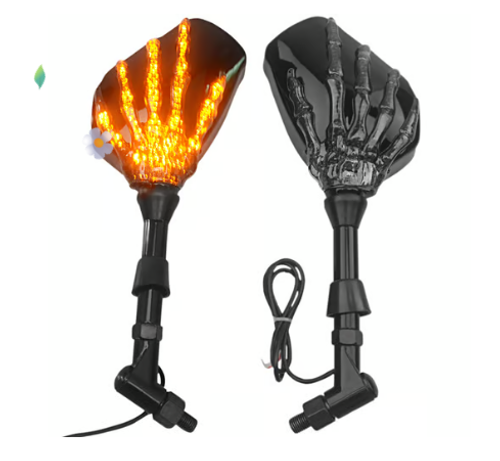 LED ghost claw rearview mirror