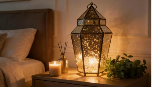 Mercury Glass Lantern | The Warm Glow That Transforms a Room