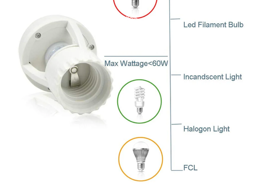 💡Motion Sensor Light Socket