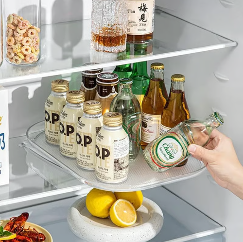 New Lazy Susans Turntable Organizer for Refrigerator