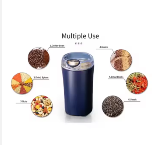 Electric Coffee Grinder Adjustable Stainless Steel Portable Coffee Bean Grinder With Kitchen Accessories