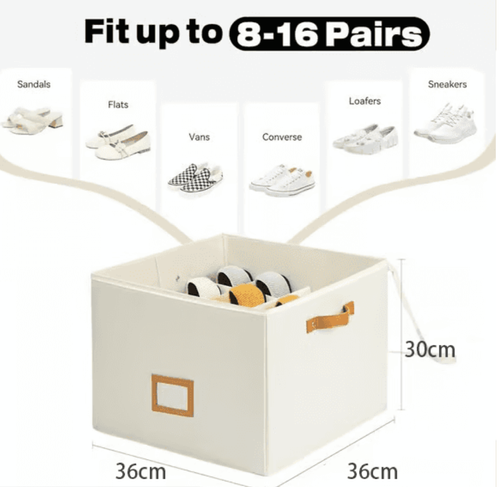 ⏳Limited-time offer: Buy 1 Get 2 Free💥 Fabric Shoe Box Storage Organizer