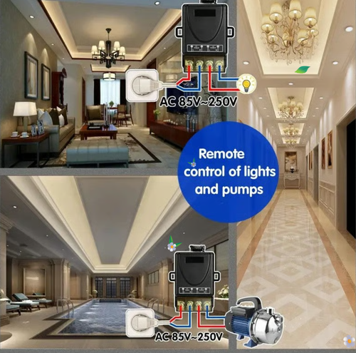 Wireless remote control switch and receiver kit, no wiring