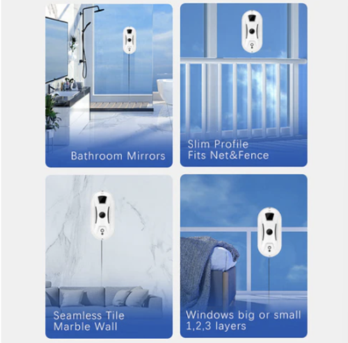 🤖 64% OFF NOW! 🪟 Automatic Smart Window Cleaning Robot – Edge Detection, Smart Spray & Streak-Free Shine ✨