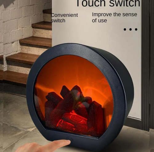 Vlamloze LED-haardlantaarn— Breng de gezellige gloed van een open haard naar elke muur!