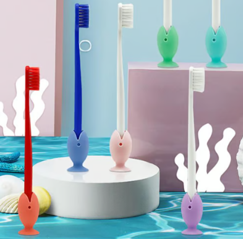 Cute Standing Tooth Brush Cover Cap（Shoot 1, Shoot 2）