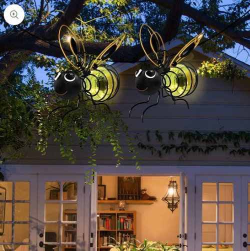 🐝Outdoor Hanging Solar Bee Light - Perfect Gift For Plant Lovers Moms Or Literally Anyone Who Smiles❤️