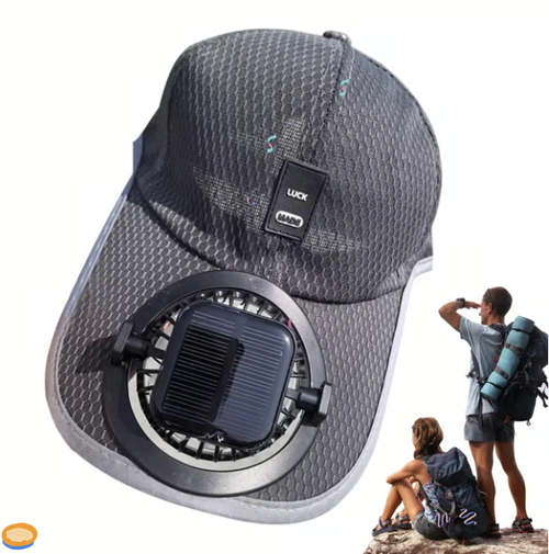 Solar Rechargeable Peaked Cap