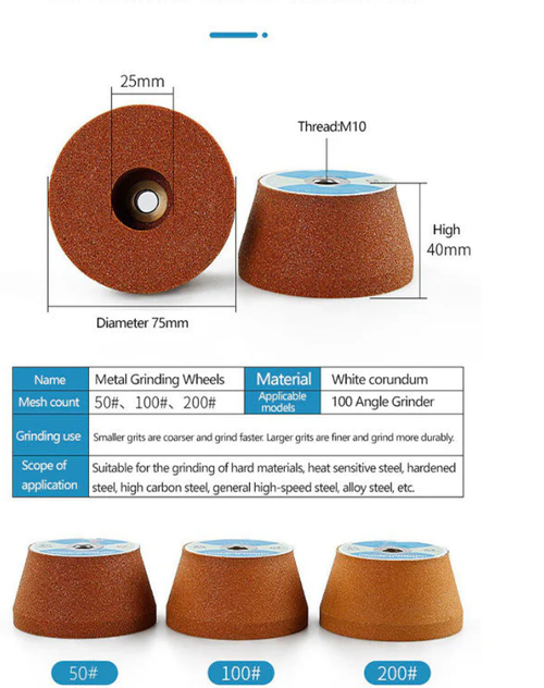 📢📢50% OFF !! ⏰Ultra-Durable White Corundum Metal Grinding Wheel - Powerful Rust Removal and Smooth Grinding