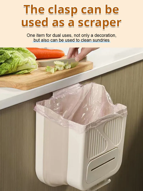 🗑️50% OFF NOW!🕒Foldable Hanging Trash Can – Space Saving, Leak Proof & Easy to Clean🧼