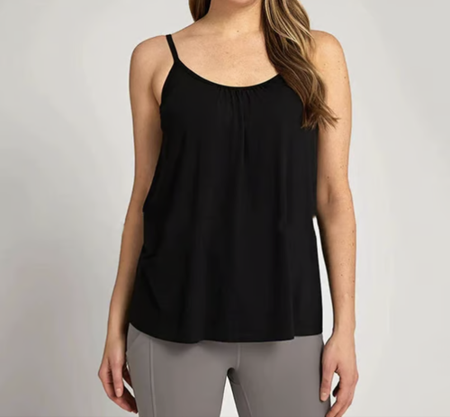 Loose-fitting Tank Top With Built-in Bra（Buy one）（Plus-size underwear, please specify color and size.）