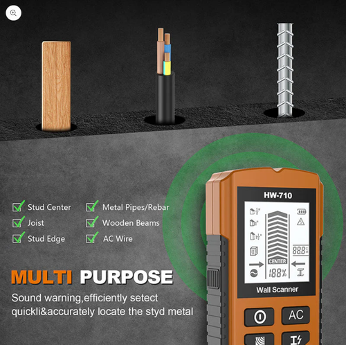 🔥💯Multifunctional Handheld Metal & Wall Detector
