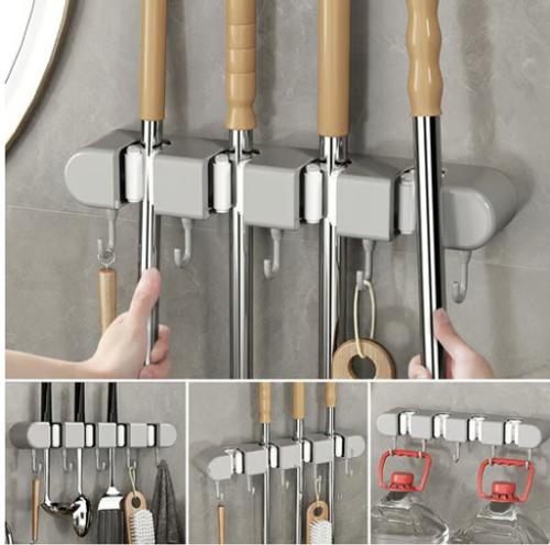 💖 Multifunctional Mop Holder with Hook