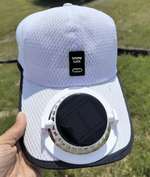 Solar Rechargeable Peaked Cap