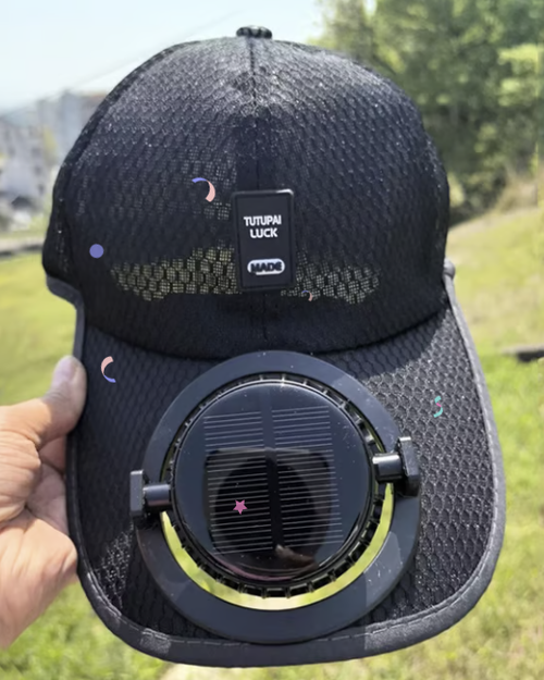 Solar Rechargeable Peaked Cap