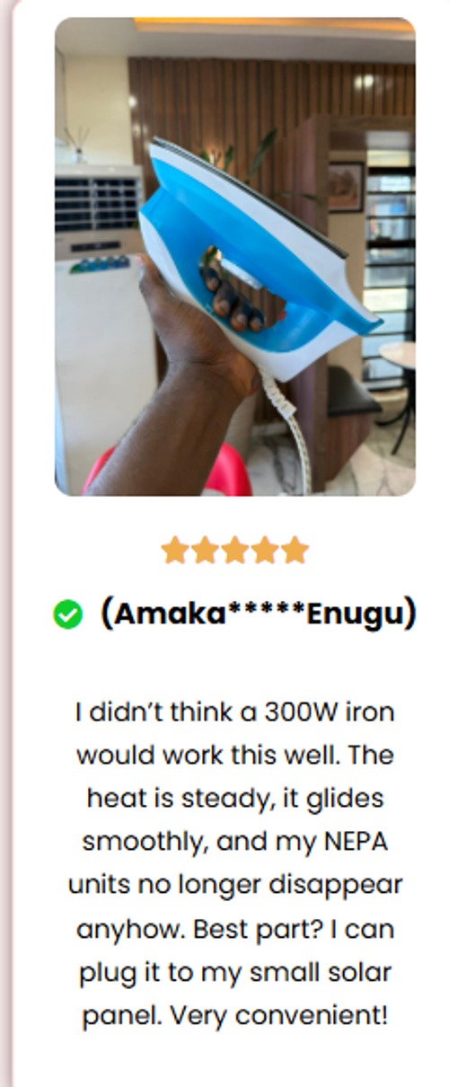 Stop Wasting Your Electricity Units: This 300W Solar Iron Heats Faster, Presses Smoother, and Cuts Your Power Consumption Dramatically