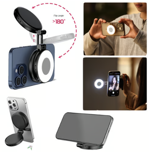 💥 3-in-1 Magnetic Beauty Selfie Light for Phones