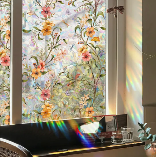 🔥 Static patterned window sticker