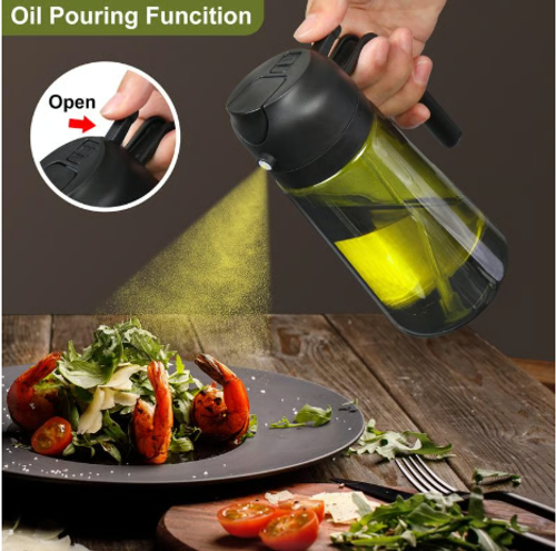 🎁HOT SALE💕2 in 1 Glass Oil Sprayer & Dispenser🔥