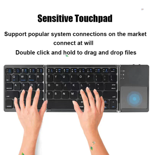 🔥49% OFF🔥Foldable Bluetooth Keyboard with Touchpad(Free shipping)
