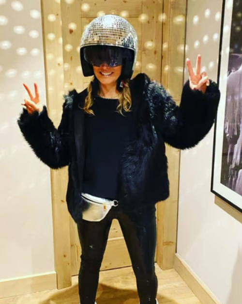 Disco ball Helmet with Retractable Visor