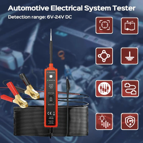 🚗6-24V DC Automotive Electrical System Circuit Tester