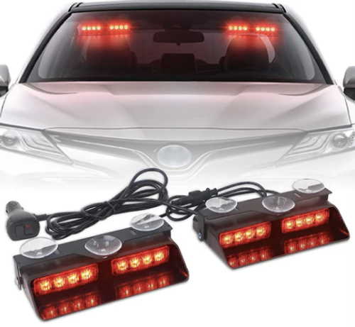 🎉HOT SALE🎉Windshield Suction Cup Strobe Warning Light for Vehicles