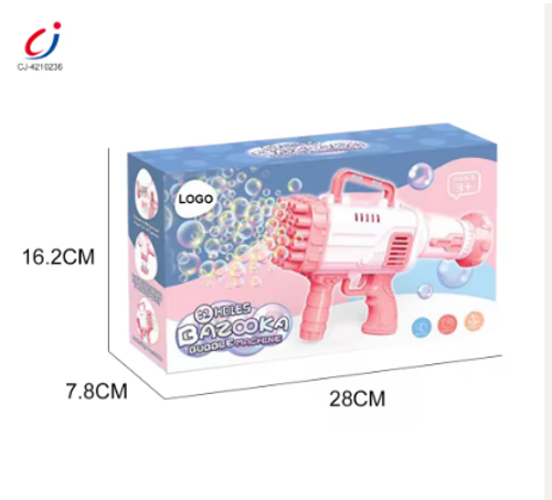 2 IN 1 BAZOOKA BUBBLE GUN