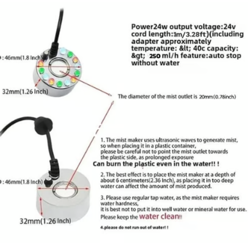 🔥Mist Maker Ultrasonic Fogger– Indoor outdoor Landscaping
