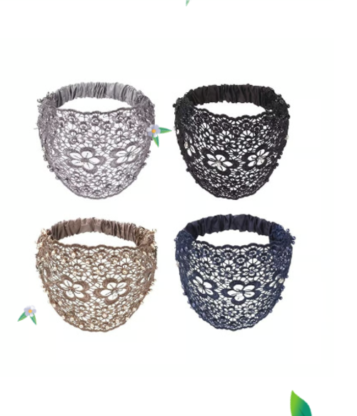 Plum Blossom Hollow Beaded Wide Headband