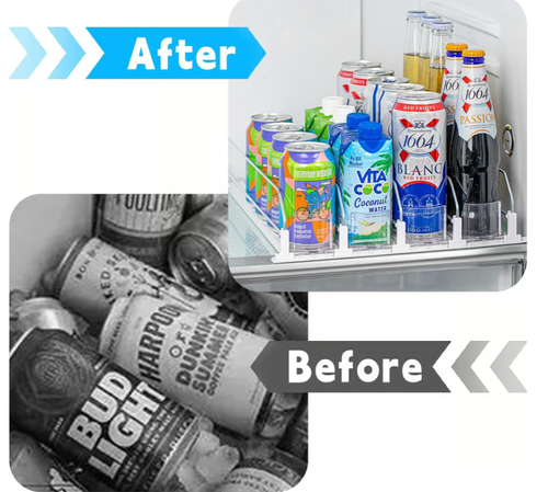 Baraiser Self-Pushing Soda Can Dispenser for Refrigerator