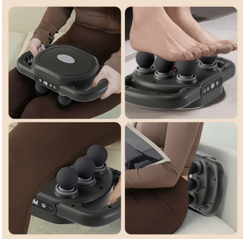 💆‍♂️ 60% OFF! 🔥 Multi-Functional Automatic 12-Head Muscle Massage Gun – Relaxation & Pain Relief ✨