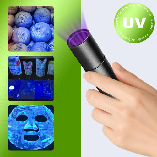 UV Black Light Flashlight for Vegetable Inspection