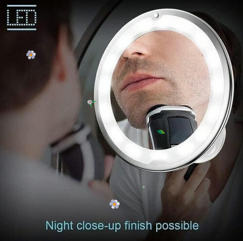 🔥360° Flexible Light Up 10X Magnification Makeup Mirror
