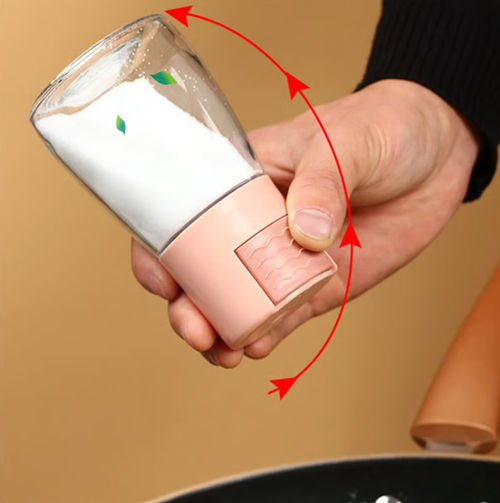 Salt and Pepper Shakers Precise Quantitative Push Type（Four packs.）