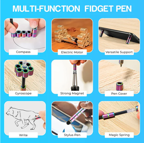 🤣🖊️Magnetic Fidget Pen: Transform Into Various Shapes