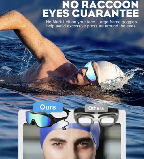 No Leaking Swim Glasses for Men Women Youth