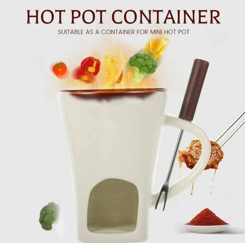 🎅2026  Hot Sale 🎁50% OFF -Ceramic Chocolate Fondue Mug