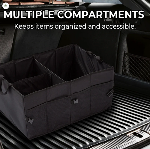 Large-Capacity Collapsible Car Trunk Organizer – whitestitchs