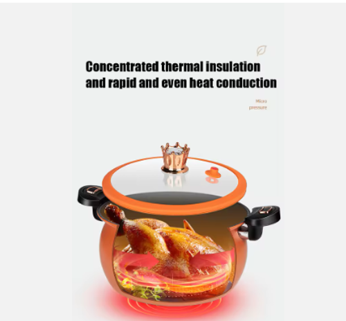 Hot Selling Pumpkin Shape Household Multifunctional Soup Making Integrated Non Stick Micro Pressure Cooker