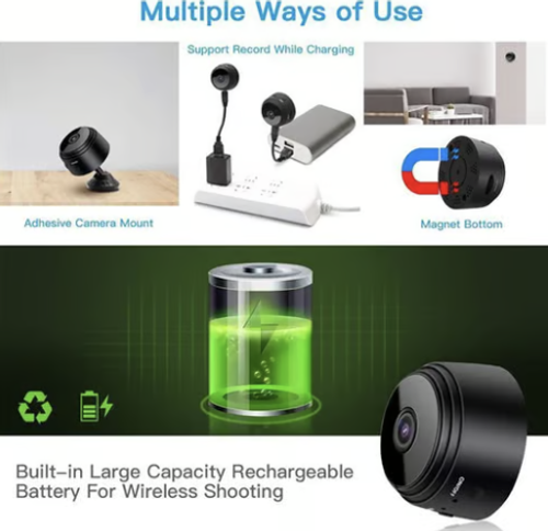 1080p Magnetic Upgrade Mini WIFI Camera Wide Angle