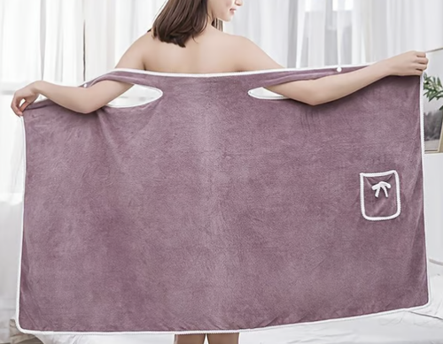 Plus Size Women's Wearable Shower Skirt