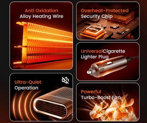 Car heater defrosting