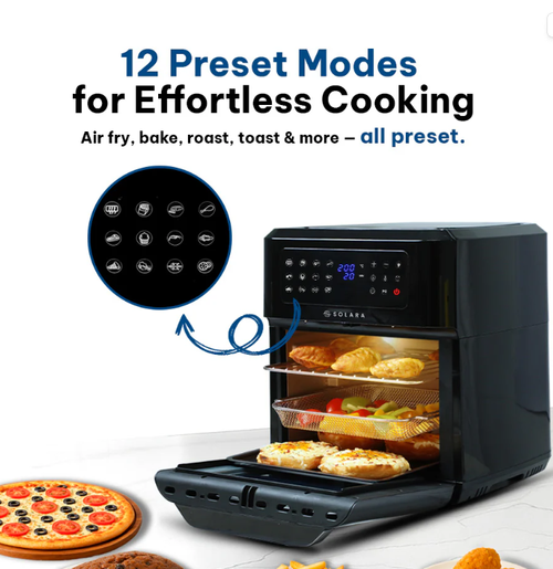 SOLARA Large Digital Air Fryer Oven (12L)