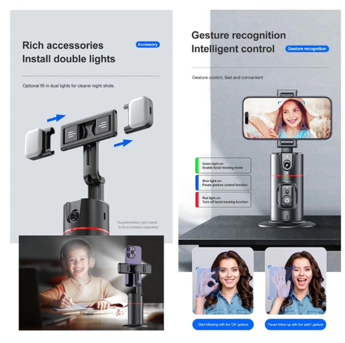 Auto Face Tracking Tripod Remote Control