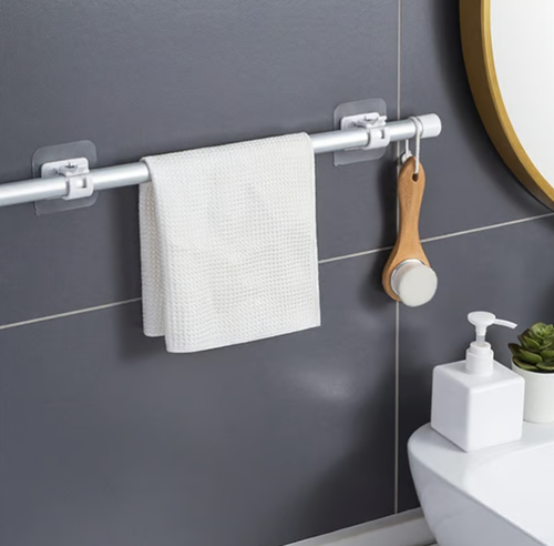 🔥Nail-Free Adjustable Curtain Rod Holders (Set of 2)