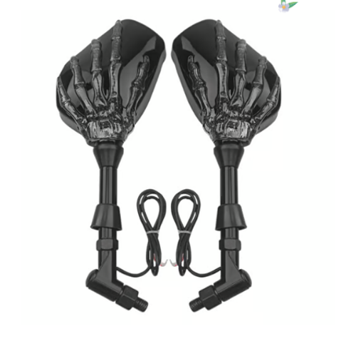 LED ghost claw rearview mirror