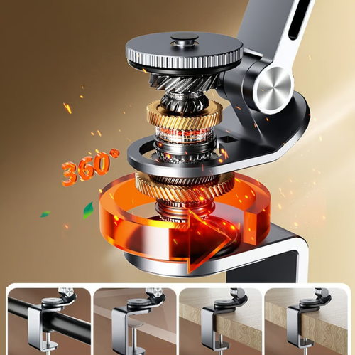 🥰360-degree rotating adjustable and stable multifunctional aluminum alloy stand metal cantilever desktop mobile phone iPad stand